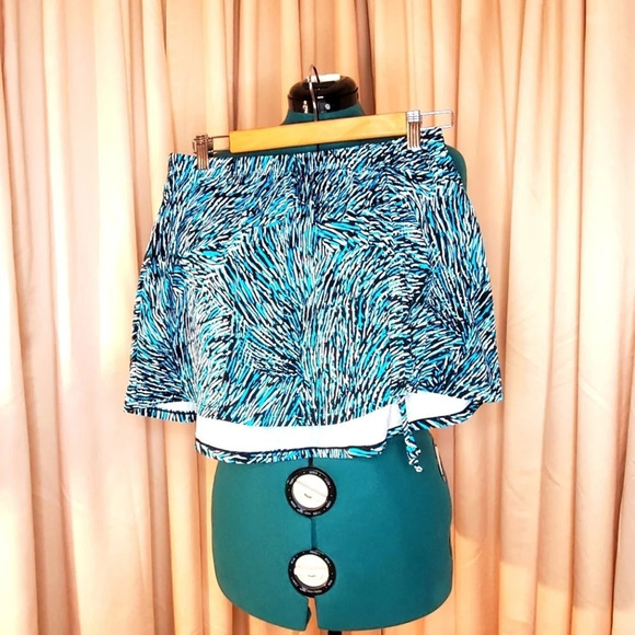 0066. NWOTs Swim Skirt w/ Optional Drawstring Shirring over Left Leg ~ Sexy!! - Picture 1 of 9
